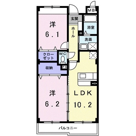 イーメゾンズ豊倉の物件間取画像